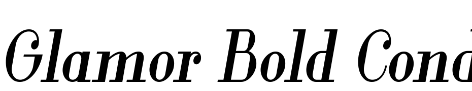 Glamor Bold Condensed Italic Yazı tipi ücretsiz indir